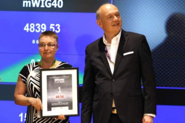 AB S.A. liderem Raportu Computerworld TOP200, pierwsze miejsce w kategorii największa firma informatyczna w Polsce.