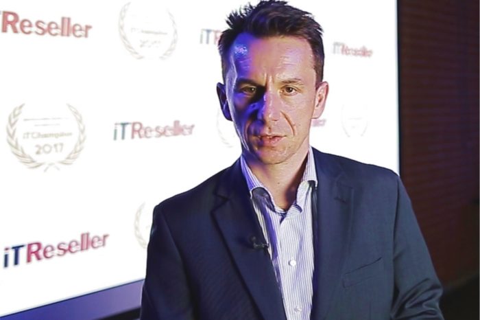 Michał Strzyczkowski - Prezes zarządu Diebold Nixdorf odebrał nagrodę IT Champion 2017 podczas gali IT Reseller.