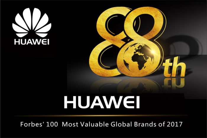 Huawei na liście najbardziej wartościowych marek 2017 roku przygotowanej przez Magazyn Forbes.