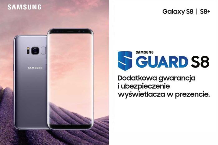 Smartfony Galaxy S8 i S8+ w promocji z dodatkową gwarancją i ubezpieczeniem wyświetlacza w ramach pakietu Guard S8.