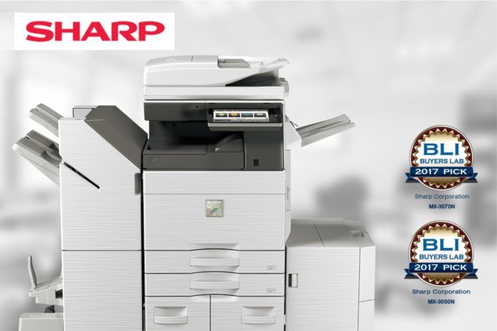 Sharp - powiększającą się serią kolorowych urządzeń wielofunkcyjnych MX, otrzymała indywidualne nagrody Buyers Laboratory „Pick”.