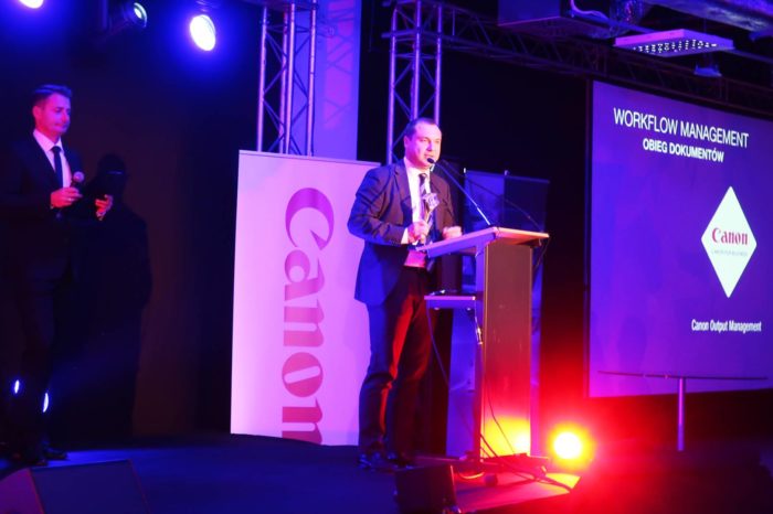 Canon Polska laureatem nagrody Lider IT 2017, w kategorii „Workflow Management” podczas targów IT FUTURE EXPO.