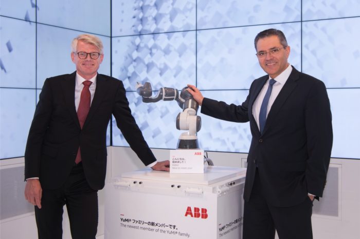 ABB przedstawia najmłodszego cobota, członka rodziny YuMi - jednoramiennego robota w pełni współpracującego z człowiekiem.