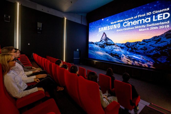 Samsung Electronics zainstalował w kinie Arena Cinemas Sihlcity w Zurychu, pierwszy w Europie ekran kinowy Samsung Cinema LED 3D.