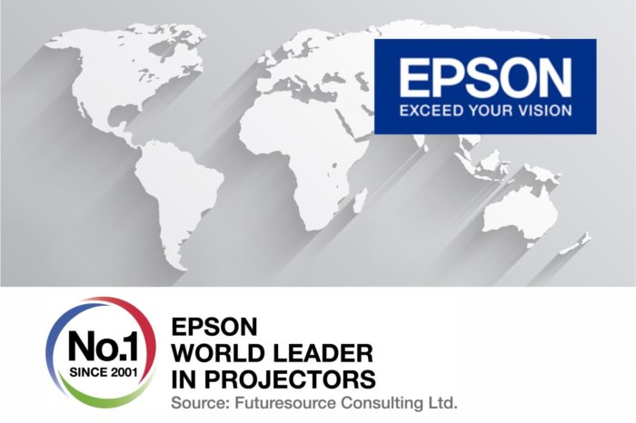 EPSON po trzech latach wzrostu sprzedaży, wyprzedził konkurencję i został liderem na rynku projektorów do profesjonalnych zastosowań.