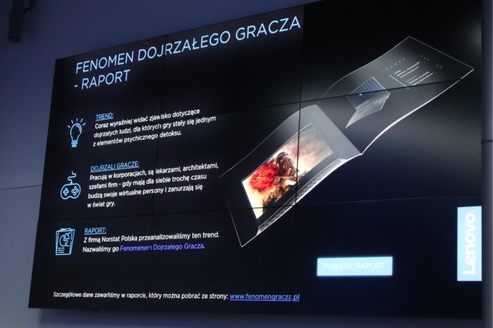 Lenovo potwierdza zmiany na rynku gamingowym - Dojrzały gracz w centrum uwagi producentów, aż 46 % graczy ma więcej niż 36 lat!