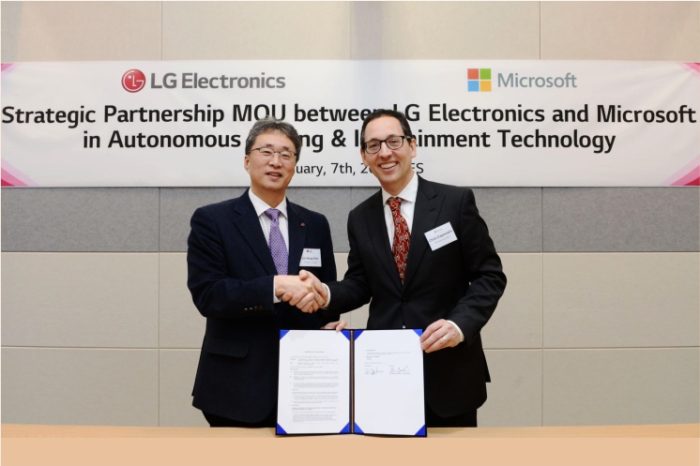 Microsoft wraz z LG podczas CES 2019 zapowiedziały współpracę aby maksymalnie przyspieszyć rozwój autonomicznych samochodów.