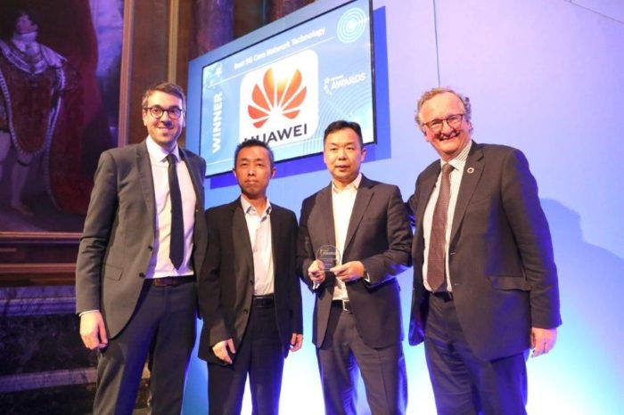 Huawei nagrodzony niezwykle prestiżową nagrodą branżową „Best 5G Core Network Technology”, podczas jednej z najważniejszych globalnych konferencji 5G World Summit 2019 w Londynie.