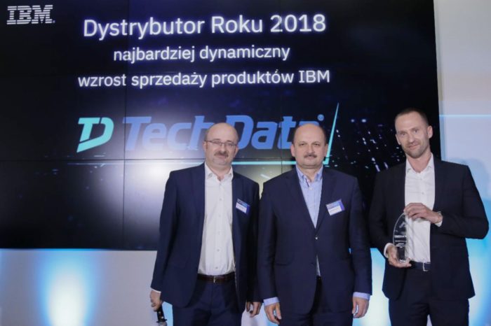 Tech Data Polska, została nagrodzona przez firmę IBM tytułem Dystrybutora Roku 2018, w uznaniu za „najbardziej dynamiczny wzrost w sprzedaży produktów IBM”.