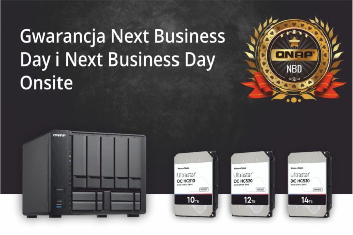 QNAP zdecydowała się na rozszerzenie gwarancji usług serwisowych Next Business Day oraz Next Business Day Onsite – od teraz obejmuje ona również awarie dysków.