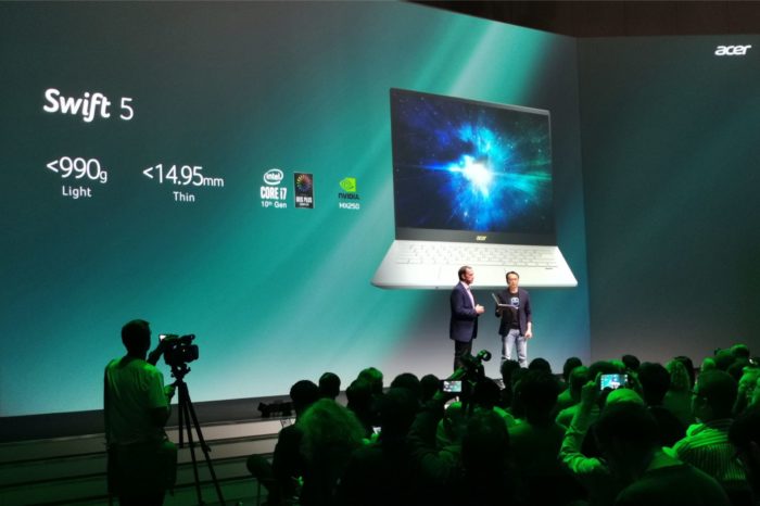 Acer podczas IFA 2019 w Berlinie, zaprezentował nowego Nowy Acer Swift 5, najlżejszy na świecie 14-calowy laptop z dedykowaną kartą graficzną.