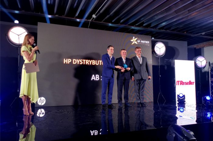 AB S.A. dystrybutorem roku firmy HP Inc Polska, podczas gali HP Partner Excellence Awards 2019
