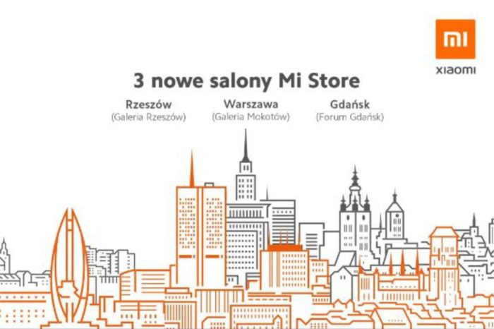 Xiaomi poszerza sieć sprzedaży o kolejne Mi Stores - Nowe salony powstaną w w Gdańsku, Rzeszowie i Warszawie.