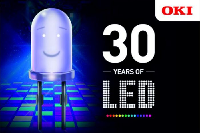 OKI Europe świętuje 30-lecie technologii LED. Firma OKI jako pierwsza wprowadziła drukarki w technologii LED, którą nadal udoskonala i stosuje w swoich nagradzanych urządzeniach.