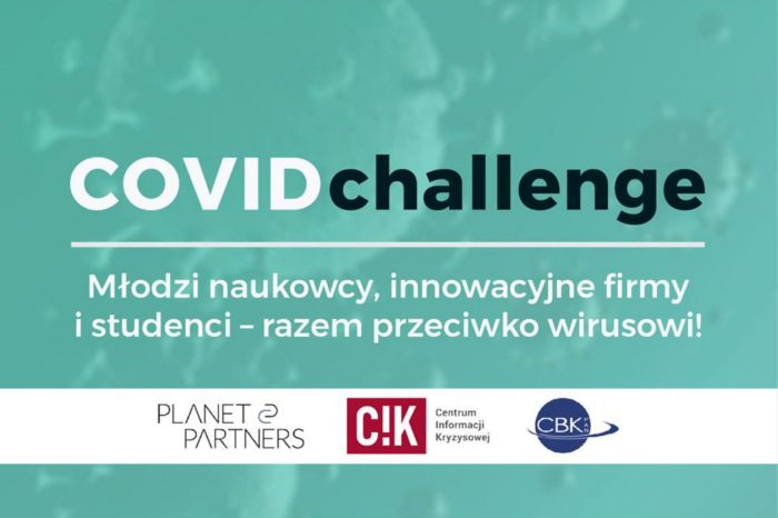 Covid Challenge – inżynierska pomoc dla zdrowia. Ruszyła akcja pod nazwą Covid Challenge współorganizowana jest przez Centrum Informacji Kryzysowej Centrum Badań Kosmicznych PAN i firmę Planet Partners.