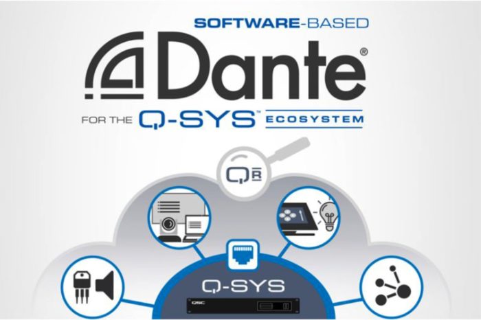 QSC - producent sprzętu AV najwyższej jakości wprowadza software’ową sieć DANTE opartą na oprogramowaniu dla ekosystemu Q-SYS.