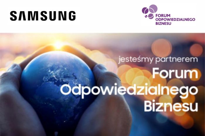 Samsung partnerem strategicznym Forum Odpowiedzialnego Biznesu, w ramach współpracy firma pragnie podzielić się swoimi dobrymi praktykami i działaniami na rzecz zrównoważonego rozwoju.