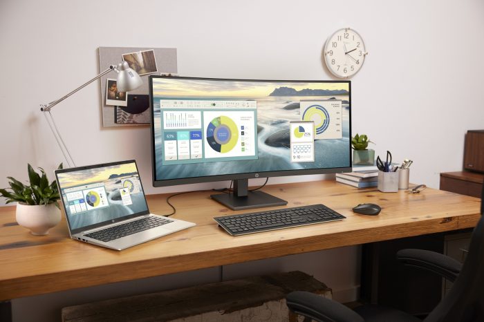 HP zaprezentowała nowe komputery biznesowe i ultra-smukły monitor do pracy zdalnej i biurowej, które pomogą ludziom pozostać w kontakcie i działać swobodnie w niemal każdym otoczeniu.