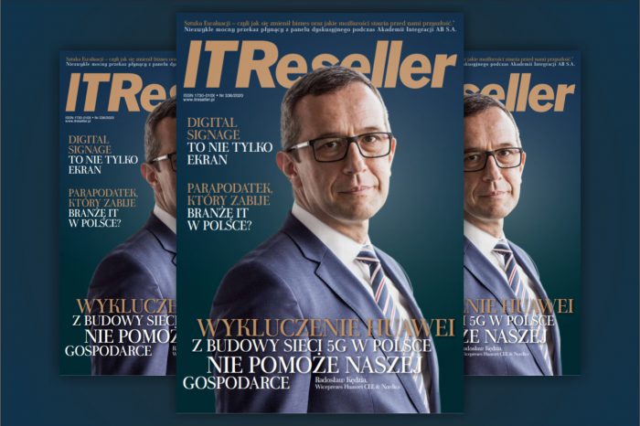 Najnowszy numer IT RESELLER nr. 336/2020 - Wykluczenie Huawei nie pomoże naszej gospodarce, innowacje powinny być dostępne dla każdego czy parapodatek, który może zabić branżę IT w Polsce.