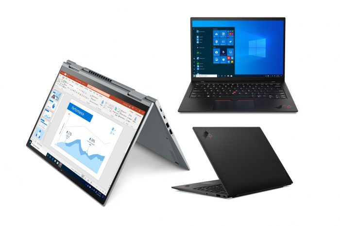 CES 2021: Lenovo odświeża linię ThinkPad X1. Nowe, lekkie laptopy prezentują się znakomicie w proporcjach 16:10.