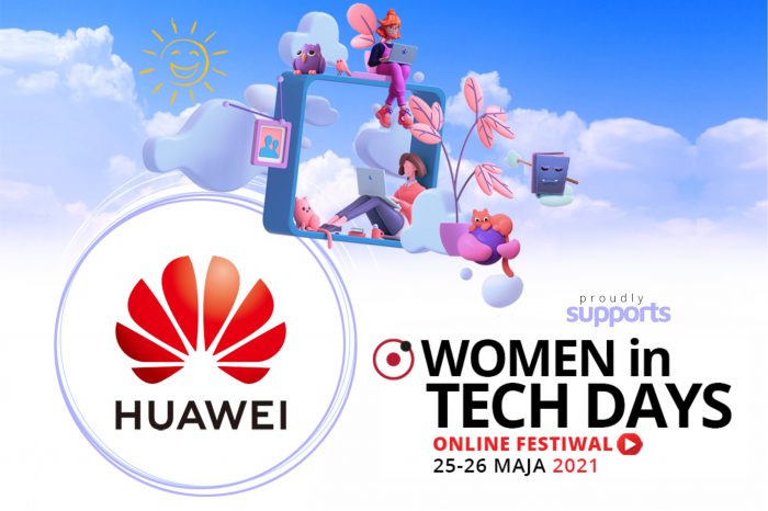 Huawei i Fundacja Perspektywy zapraszają na konferencję Women In Tech Days 2021, kierowaną do młodych kobiet zainteresowanych karierą w branży nowych technologii, które jest wspierane przez Huawei.