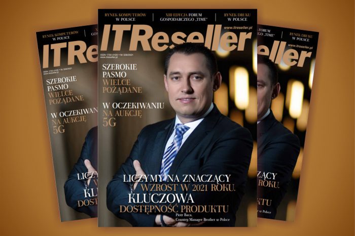 Najnowszy numer IT RESELLER nr. 338/2021 "Liczymy na znaczący wzrost w 2021 roku – Kluczowa dostępność produktu" podkreśla Piotr Baca, Country Manager w firmie Brother.
