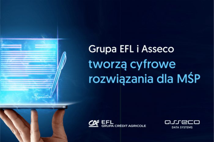 Grupa EFL przy wsparciu Asseco tworzą cyfrowe rozwiązania dla MŚP, umożliwiające zdalne załatwianie formalności, dzięki nowoczesnej platformie do wykorzystania usług zaufania.