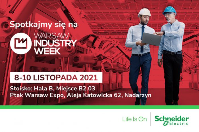 Schneider Electric zaprasza na Międzynarodowe Targi Innowacyjnych Rozwiązań Przemysłowych – Warsaw Industry Week (8-10 listopada).